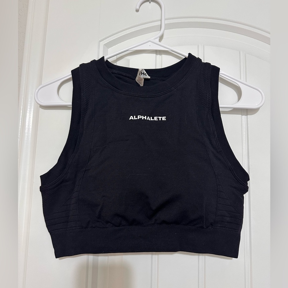 Alphalete crop sports bra size Large